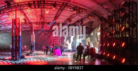 20. Juli 2021, Curtis Bay, Maryland, USA: Videodreh und Spezialeffekte in einem Eventproduktionslager in Curtis Bay, MD (Kreditbild: © Edwin Remsberg/VW Pics via ZUMA Press Wire) Stockfoto