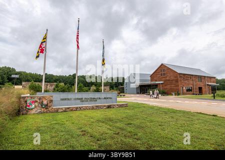 9. September 2021, Church Creek, Maryland, USA: Schild und Eingang zum Harriet Tubman Visitor Center (Kreditbild: © Edwin Remsberg/VW Pics via ZUMA Press Wire) Stockfoto