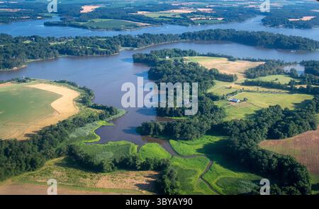 30. Juni 2021, Maryland, USA: Ackerland entlang der östlichen Küste von Maryland (Foto: © Edwin Remsberg/VW Pics via ZUMA Press Wire) Stockfoto