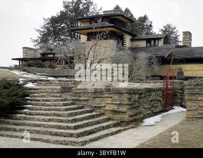 17. März 2005 - USA - KRT US-NEWS-STORY SCHLEPPTE: LLOYDWRIGHT-TALIESIN KRT FOTO VON KAREN SHERLOCK/MILWAUKEE JOURNAL SENTINEL (10. April) Taliesin ist das ehemalige Zuhause des verstorbenen Architekten Frank Lloyd Wright. (Mvw) 2005 (Bild: © Karen Sherlock/Milwaukee Journal Sentinel via ZUMA Press Wire) Stockfoto