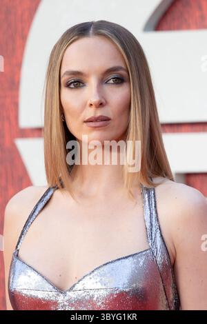 Darsteller und Gäste nehmen an der 28 Years Later World Film Premiere am Leicester Square Teil mit: Jodie Comer Where: London, Vereinigtes Königreich When: 18 Jun 2025 Credit: Phil Lewis/WENN Stockfoto