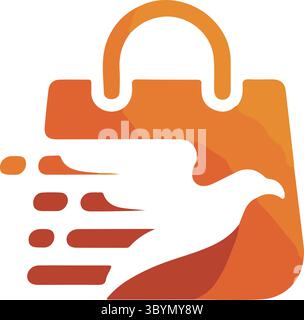 Einkaufssymbole Silhouette Design Kunst Illustration Stock Vektor