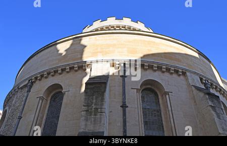Die Templer Church, Mittlerer und Innerer Tempel, Inns of Court, Central London, Vereinigtes Königreich - Rundkirche wie in Jerusalem. Stockfoto