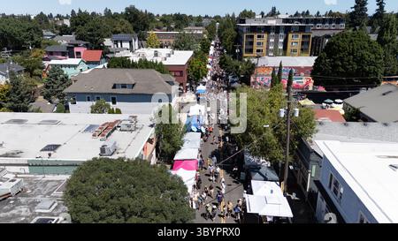 Mississippi Street Fair, Portalnd OR, USA Stockfoto