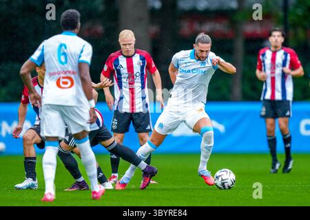 Zeist, Niederlande. Juli 2025. ZEIST, 20.07.2025, KNVB Campus, Saison 2025/2026, niederländischer Vorsaisonfußball, Freundschaftsspiel zwischen Olympique Marseille und Excelsior Maassluis, Olympique de Marseille Spieler Adrien Rabiot Credit: Pro Shots/Alamy Live News Stockfoto