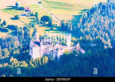 Schwangau: Schloss Neuschwanstein in Schwaben, Allgäu, Schwaben, Bayern, Bayern, Deutschland Stockfoto