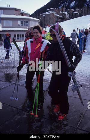 DON JOHNSON mit Melanie Griffith in Aspen 1991.l2463. (Bild: © John Barrett/ZUMA Press Wire) Stockfoto