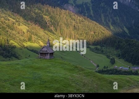 Tolle Bergtour zum Tobermann Gipfel in Vorarlberg Österreich ab Schoppernau Stockfoto
