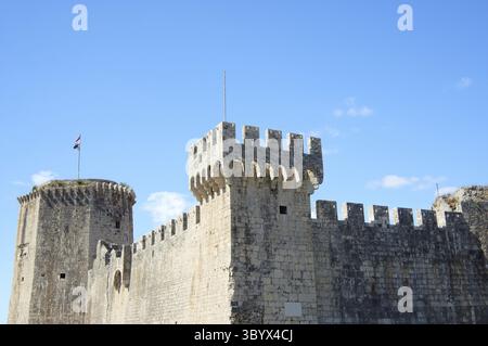 Trogir, eine Stadt in Kroatien, Schloss Stockfoto