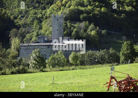 Fürstliche Burg in Mals Tirol Stockfoto