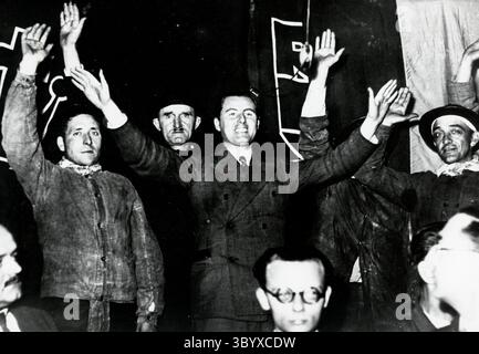 April 1973 – London, England, Vereinigtes Königreich – Leon Degrelle (Kreditbild: © Keystone Press Agency/ZUMA Press Wire) Stockfoto