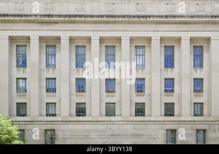Washington DC, USA - 2. Mai 2015: Das Robert F. Kennedy Department of Justice Building in Washington DC Stockfoto