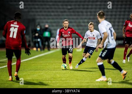 25. Oktober 2020, Dänemark: Aarhus, Dänemark. Oktober 2020. Peter Ankersen (22) vom FC Kopenhagen während des 3F Superliga-Spiels zwischen Aarhus GF und FC Kopenhagen im Ceres Park in Aarhus., Credit:lasse Lagoni / Gonzales Photo / ZUMA Press (Credit Image: © lasse Lagoni / Gonzales/Gonzales Photo via ZUMA Press) Stockfoto