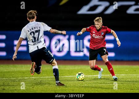 25. Oktober 2020, Dänemark: Aarhus, Dänemark. Oktober 2020. Viktor Fischer (7) vom FC Kopenhagen während des 3F Superliga-Spiels zwischen Aarhus GF und FC Kopenhagen im Ceres Park in Aarhus., Credit:lasse Lagoni / Gonzales Photo / ZUMA Press (Credit Image: © lasse Lagoni / Gonzales/Gonzales Photo via ZUMA Press) Stockfoto