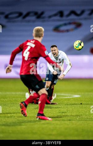25. Oktober 2020, Dänemark: Aarhus, Dänemark. Oktober 2020. Carlos Zeca (10) vom FC Kopenhagen während des 3F Superliga-Spiels zwischen Aarhus GF und FC Kopenhagen im Ceres Park in Aarhus., Credit:lasse Lagoni / Gonzales Photo / ZUMA Press (Credit Image: © lasse Lagoni / Gonzales/Gonzales Photo via ZUMA Press) Stockfoto