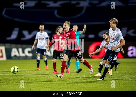 25. Oktober 2020, Dänemark: Aarhus, Dänemark. Oktober 2020. Mikkel Kaufmann (29) vom FC Kopenhagen während des 3F Superliga-Spiels zwischen Aarhus GF und FC Kopenhagen im Ceres Park in Aarhus., Credit:lasse Lagoni / Gonzales Photo / ZUMA Press (Credit Image: © lasse Lagoni / Gonzales/Gonzales Photo via ZUMA Press) Stockfoto