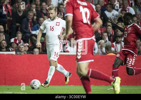 September 2017 - Kopenhagen, Dänemark - Dänemark, Kopenhagen 1. September 2017. Jakub Blaszczykowski (16) aus Polen, der während der WM-Qualifikation zwischen Dänemark und Polen in Telia Parken in Kopenhagen zu sehen war. (Foto: © Kim Matthai Lelan/Gonzales Foto via ZUMA Press) Stockfoto