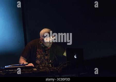 September 2017 - Kopenhagen, Dänemark - Dänemark, Kopenhagen - 16. September 2017. Der amerikanische Plattenproduzent, DJ und Turntablist DJ Shadow gibt ein Live-Konzert im Pumpehuset in Kopenhagen. (Foto: Gonzales Photo / Alberto Grasso) (Foto: © Alberto Grasso/Gonzales Photo via ZUMA Press) Stockfoto