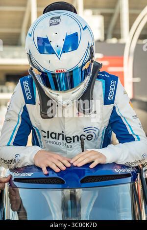 Toronto, ON, USA. Juli 2025. DAVID MALUKAS (4) (USA) aus Chicago, IL, bereitet sich auf das Training für die Ontario Honda Dealers Indy Toronto am Exhibition Place in TORONTO vor. (Kreditbild: © Walter G. Arce Sr./ASP via ZUMA Press Wire) NUR REDAKTIONELLE VERWENDUNG! Nicht für kommerzielle ZWECKE! Stockfoto