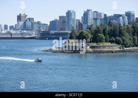 Brockton Point Lighthouse, Stanley Park, Vancouver Stockfoto