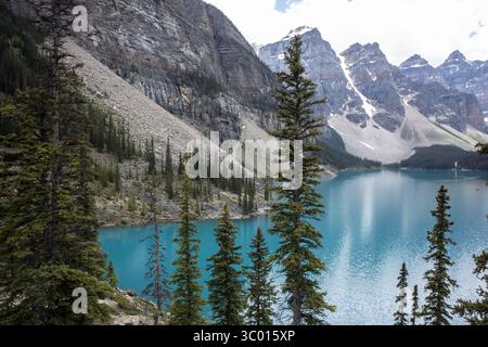 Moraine Lake, Alberta, Kanada Stockfoto