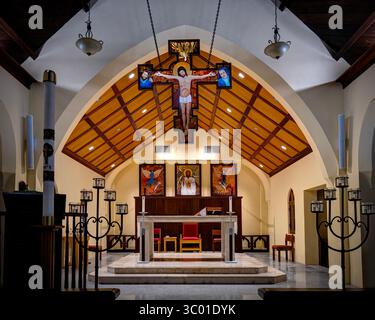 St. Franziskus Xavier Kathedrale. Nassau, Bahamas. Die älteste römisch-katholische Kirche im Commonwealth der Bahamas. Stockfoto