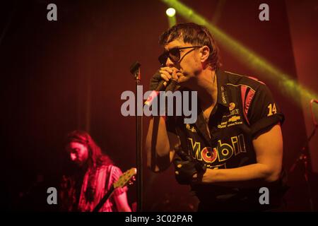 November 2018 - Reykjavik, Island - Island, Reykjavik - 10. November 2018. Der US-amerikanische Sänger, Songwriter und Musiker Julian Casablancas (im Bild) gibt ein Live-Konzert mit seiner Band The Voidz während des isländischen Festivals Iceland Airwaves 2018 in Reykjavik. (Foto: Gonzales Photo - Tord Litleskare) (Foto: © Tord Litleskare/Gonzales Photo via ZUMA Press) Stockfoto
