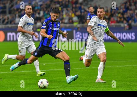 26. Oktober 2022, Italien, Mailand: Mailand, Italien. Oktober 2022. Joaquin Correa (11) von Inter während des UEFA Champions League-Spiels zwischen Inter und Viktoria Plzen bei Giuseppe Meazza in Mailand., Credit:Tommaso Fimiano / ZUMA Press (Credit Image: © Tommaso Fimiano/Gonzales Foto bei ZUMA Press) Stockfoto