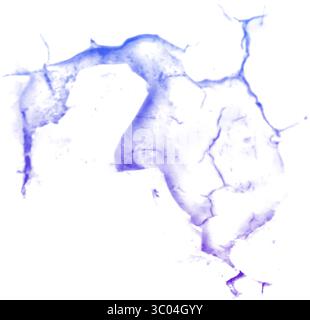 Ein detailliertes mikroskopisches Bild, das das komplizierte Netzwerk roter verzweigter Blutgefäße in einem blassen, strukturierten biologischen Gewebe zeigt. Stock Vektor