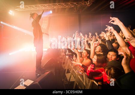 November 2017 - Oslo, Norwegen - Norwegen, Oslo - 16. November 2017. Der amerikanische Rapper, Lyriker und Akter Joey Badass (stilisiert Joey Bada18060) gibt ein Live-Konzert in der Vulkan Arena in Oslo. (Foto: Gonzales Photo - Jan-Erik Eriksen) (Foto: © Jan-Erik Eriksen/Gonzales Foto via ZUMA Press) Stockfoto