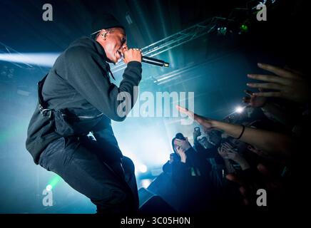 November 2017 - Oslo, Norwegen - Norwegen, Oslo - 16. November 2017. Der amerikanische Rapper, Lyriker und Acter Joey Badass (stilisiert Joey Bada18052) gibt ein Live-Konzert in der Vulkan Arena in Oslo. (Foto: Gonzales Photo - Jan-Erik Eriksen) (Foto: © Jan-Erik Eriksen/Gonzales Foto via ZUMA Press) Stockfoto