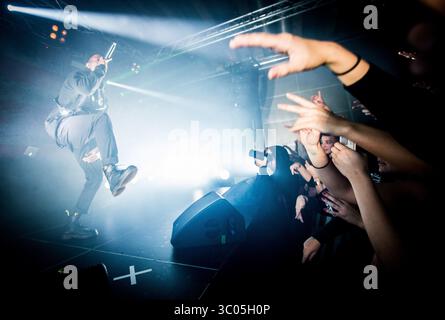 November 2017 - Oslo, Norwegen - Norwegen, Oslo - 16. November 2017. Der amerikanische Rapper, Lyriker und Acter Joey Badass (stilisiert Joey Bada18069) gibt ein Live-Konzert in der Vulkan Arena in Oslo. (Foto: Gonzales Photo - Jan-Erik Eriksen) (Foto: © Jan-Erik Eriksen/Gonzales Foto via ZUMA Press) Stockfoto
