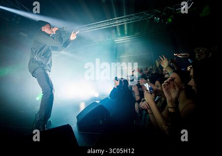 November 2017 - Oslo, Norwegen - Norwegen, Oslo - 16. November 2017. Der amerikanische Rapper, Lyriker und Akter Joey Badass (stilisiert Joey Bada18044) gibt ein Live-Konzert in der Vulkan Arena in Oslo. (Foto: Gonzales Photo - Jan-Erik Eriksen) (Foto: © Jan-Erik Eriksen/Gonzales Foto via ZUMA Press) Stockfoto