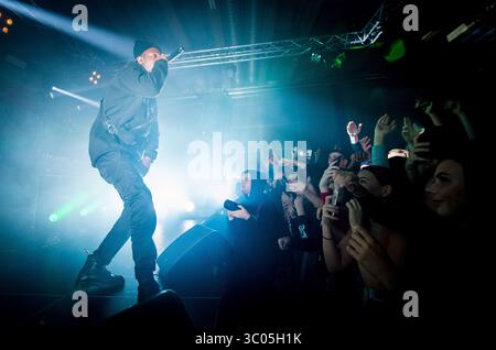 November 2017 - Oslo, Norwegen - Norwegen, Oslo - 16. November 2017. Der amerikanische Rapper, Lyriker und Akter Joey Badass (stilisiert Joey Bada18064) gibt ein Live-Konzert in der Vulkan Arena in Oslo. (Foto: Gonzales Photo - Jan-Erik Eriksen) (Foto: © Jan-Erik Eriksen/Gonzales Foto via ZUMA Press) Stockfoto