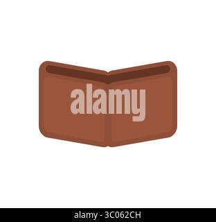 Leere Geldbörse, symbolisiert Geldmangel, Budgetierungsprobleme oder finanzielle Leere. Einfaches Vektorsymbol zur Verwendung in Finanz-, Ausgaben- oder Wirtschaftskontexten Stock Vektor