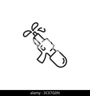 Symbol Für Wasserpistole Stock Vektor