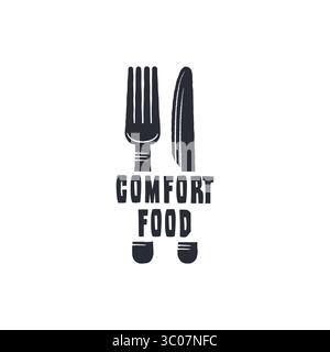 Logo Für Comfort Food Stock Vektor