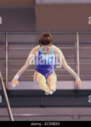 Berlin, Deutschland. Juli 2025. Wang Weiying aus China tritt am 20. Juli 2025 bei den FISU World University Games Rhein-Ruhr 2025 in Berlin an. Quelle: Du Zheyu/Xinhua/Alamy Live News Stockfoto