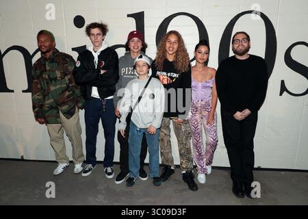 OKTOBER 2018 - LOS ANGELES, KALIFORNIEN, USA - NA-KEL SMITH, RYDER MCLAUGHLIN, GIO GALICIA, SUNNY SULJIC, OLAN PRENATT, ALEXA DEMIE, JONAH HILL, Director/Writer/Producer, nimmt an der A24-Vorführung „Mid90“ im West LA Courthouse Teil. (Kreditbild: © Sunshine Sachs via ZUMA Wire/ZUMAPRESS.com) Stockfoto