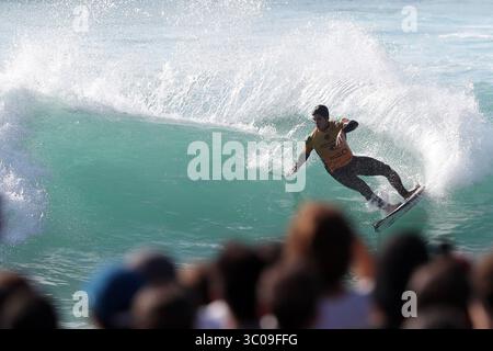 20. Oktober 2018 - Peniche, Portugal - Gabriel Medina aus Brasilien im Einsatz während der World Surf League MEO Rip Curl Pro Portugal, dem 10. Event der WSL Men's Championship Tour, am Strand von Supertubos in Peniche, Portugal, am 20. Oktober 2018. (Foto: © Pedro Fiuza/ZUMA Wire) Stockfoto