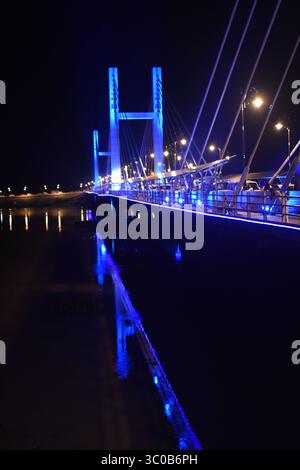 Cable blieb Sky Gallery Bridge Ambhora nagpur Bhandara maharashtra indien Stockfoto