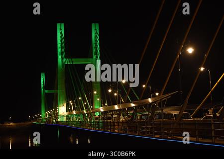 Cable blieb Sky Gallery Bridge Ambhora nagpur Bhandara maharashtra indien Stockfoto