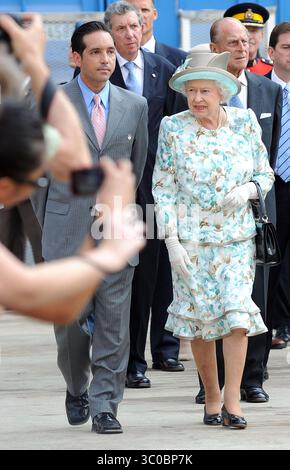 Queen Elizabeth II. Besucht am 6. Juli 2010 das World Trade Center in New York City Stockfoto