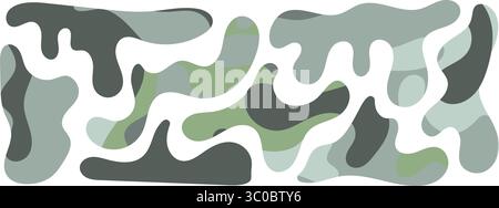 Freiform-Blob-Formen. Abstrahiert Amöbenformen, freie organische Elemente Stock Vektor