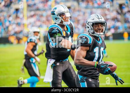 Carolina Panthers Wide Receiver Curtis Samuel (10) während des NFL-Fußballspiels zwischen den Tampa Bay Buccaneers und den Carolina Panthers am Sonntag, den 4. November 2018 in Charlotte, NC. Jacob Kupferman/CSM(Kreditbild: &Copy; Jacob Kupferman/CSM via ZUMA Wire) Stockfoto