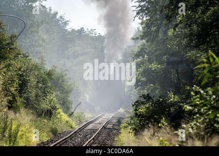 12. Januar 2018: Victoria Falls, Simbabwe: Eine Garratt-Lokomotive stürzt durch die dampfgefüllte Luft. Victoria Falls, Simbabwe (Foto: © Edwin Remsberg / Vwpics/VW Pics via ZUMA Wire) Stockfoto