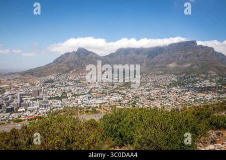 Januar 2018 - Kapstadt, Westkap, Südafrika - erhöhter Blick auf den Tafelberg und die Stadt Kapstadt, Südafrika (Bild: © Edwin Remsberg / Vwpics/VW Pics Via ZUMA Wire) Stockfoto