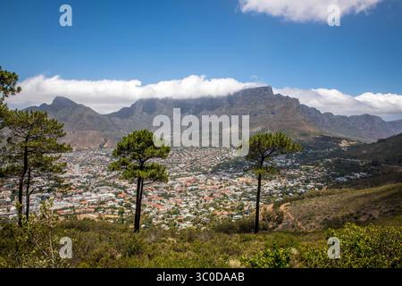 Januar 2018 - Kapstadt, Westkap, Südafrika - erhöhter Blick auf den Tafelberg und die Stadt Kapstadt, Südafrika (Bild: © Edwin Remsberg / Vwpics/VW Pics Via ZUMA Wire) Stockfoto