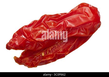 Getrockneten oder getrockneten San Marzano Tomaten halbiert, Ansicht von oben Stockfoto