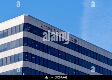 Büro der Lincoln Financial Group in der Church St in Hartford, CT, USA Stockfoto
